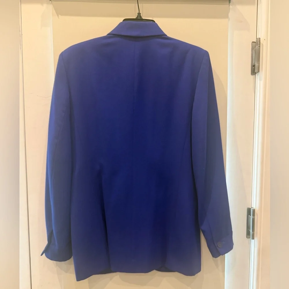 Christian Dior Vintage Double-Breasted Royal Blue Blazer